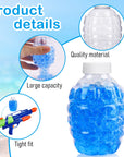 6 Pack Water Gel Bead Accessories Water Gel Bead Subpackage Bottles Plastic Hopper Pineapple Bottles for Gel Gun