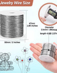 26 Gauge Stainless Steel Wire for Jewelry Making, Bailing Wire Snare Wire Wrapping for Craft and Jewelry Making