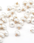 10Mm Mushroom Semicircle White Faux Pearl Buttons for Sewing, Shirts, Skirts, Wedding Dresses, Jewelry Decorations, DIY Crafts (40Pcs 10Mm(0.394Inch))