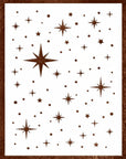 Large Star Stencil for Painting (12X16 Inch) - Twinkle Star Wall Stencil for Painting Large Pattern on Wood, Canvas, Tile, Fabric and Furniture – Reusable and Easy to Use Paint Stencils for Home Décor