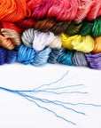 50 Skeins Professional Rainbow Color Embroidery Floss, Embroidery Thread Kits for Cross Stitch, Bracelet Friendship and Craft Floss