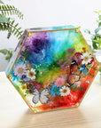 Large Resin Molds,Resin Flower Preservation Molds with Hexagon Square Large Epoxy Molds,Cube Sphere Pyramid Regular Silicone Molds for Resin,Wedding Bouquet Keepsakes,Bookend,Home Décor