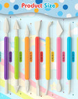 9PCS Clay Tools for Kids & Adult, Plastic Air Dry Clay Tools Kit, Double-Head Clay Sculpting Tools for Pottery, Polymer, Air Dry Clay, Modeling, Shaping, Cake Decoration