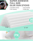 Hot Glue Gun, 60W Cordless Glue Gun with 20Pcs Full-Size Glue Sticks, Fast Preheating & High Temp, Cordless Hot Glue Gun Kit for DIY, Arts, Crafts, Home Decoration