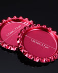 100 Pieces Bottle Caps for Crafts in Double Sides Printed Mixed Colors Flattened and 100 Pack 1 Inch Clear Stickers for Photo Pendant Craft Jewelry Making