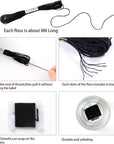 30 Skeins Friendship Bracelets Floss, Black to White Gradient Grey Embroidery Floss, Cross Stitch Threads with 6 Floss Bobbins, 2 Embroidery Needles and Needle Threader