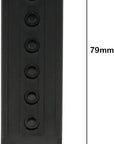 Snapback Strap 12 Pairs Black Plastic Snapback Hat Cap Snap Buckle Replacement Repair Strap with 7 Holes