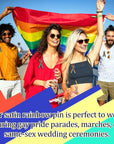 Ribbon Rainbow Pins Gay Pride Ribbon with Safety Pins Bulk, Satin LGBTQ Pins for Pride Parades, Gay Pride Satin Pins for Women Men Clothes Bag Decoration, 6.3 X 0.5 Inch (250 Pieces)