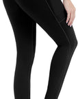 Anti-Nail Leggings for Women, Non-See-Through Yoga Pants with Phone Pockets, Tummy Control Full-Length/Capri Tights