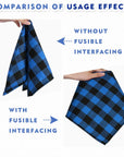 16.5 Inch X 30.6 Yard Medium Weight Fusible Interfacing for Sewing, Iron-On Non-Woven Interfacing Fabric, Polyester Single-Sided Interfacing for Sewing Supplies