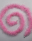 2 Yards 20G Fluffy Pink Marabou Feather Boa for DIY Craft Sewing Trim Home Wedding Party Christmas Decoration