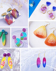 Resin Earring Mold, 171 Pcs Resin Jewelry Molds Making Kit with 11 Pack Variety Shape Resin Molds Silicone, Earring Molds for Epoxy Resin, Pendant, Earrings, Necklace, Keychains