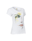Biggdesing Green Face Womens Crew Neck T-Shirt