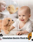 Adorable Walking & Barking Plush Puppy: Interactive Electronic Pet Toy for Kids