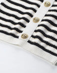O Neck Striped Set