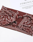 3PCS Boho Headbands Leopard Hair Bands Knotted Turban Wraps Stripe Cloth Elegant