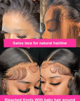 40 Inch Bone Straight Human Hair 200 Density 13x6 Hd Lace Frontal Wig Brazilian Lace Front Human Hair Wigs For Women PrePlucked