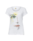 Biggdesing Green Face Womens Crew Neck T-Shirt