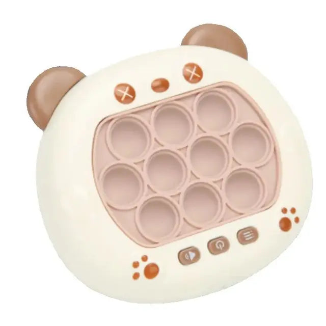 Pop Light Fidget Game Quick Push Bubble Game Handle Toys Boys & Girls Anti-Stress Toys with LED Game Machine Relieve Stress Toys