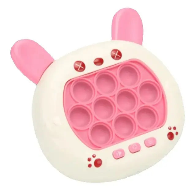 Pop Light Fidget Game Quick Push Bubble Game Handle Toys Boys & Girls Anti-Stress Toys with LED Game Machine Relieve Stress Toys