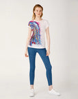 Biggdesign Blue Water Crew Neck T-Shirt
