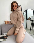 Women's Knitting Fleece Casual Suit