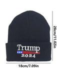 New Make America Great Again Trump Baseball Cap 2024 Knitted Beanie Republican Embroidered Hat for Camping Hiking Wholesale