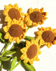 Handmade Crochet Sunflower For Home Decor