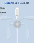 USB C to Lightning Cable for iPhone Charger 3Pack 6 FT MFi Certified Fast Charging Cord, Usbc to Lightning Cable Compatible with