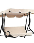 77"x43" Patio Outdoor Garden Swing 300D Canopy Replacement Porch Top Cover Seat