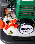 OSAKAPRO 52CC 2-Cycle Gas Backpack Leaf Blower With Extention Tube,green