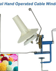Hand Operated Yarn Winder Fiber Wool String Ball Thread Skein Cable Winder Machine for DIY Sewing Making Repair Craft Tools