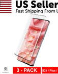 3 PACK - For Samsung Galaxy S21 PLUS ULTRA Tempered Glass Screen Protector Clear