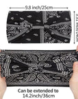 3PCS Boho Headbands Leopard Hair Bands Knotted Turban Wraps Stripe Cloth Elegant