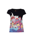 Biggdesign Owl and City Crew Neck T-Shirt