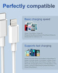 USB C to Lightning Cable for iPhone Charger 3Pack 6 FT MFi Certified Fast Charging Cord, Usbc to Lightning Cable Compatible with