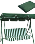 77"x43" Patio Outdoor Garden Swing 300D Canopy Replacement Porch Top Cover Seat