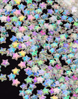 400 PCS Acrylic Star Shape Beads, Star Shape Charming Beads, Clear Acrylic 10Mm Beads for DIY Jewelry Craft Making Necklace Bracelet Supplies (4 Pack X 100 PCS)