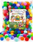400 Pieces 1 Inch 20 Colors Pompoms Arts and Crafts Pom Poms Balls for Hobby Supplies and Creative Craft DIY Material