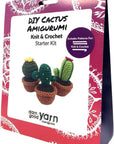 - Crochet Kit for Beginners to Intermediate | Cactus DIY Crochet Amigurumi - Crochet Kit Include Pattern, Yarn, Crochet Hook, Stuffing and Knitting Needles