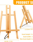 20 Pack 11.8"" Wooden Easel, Easel Stand for Painting, Tabletop Easel for Artist/Students/Beginners, Portable Canvas Photo Picture Sign Holder, EAS20-01