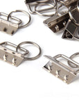 50 Sets Key Fob Hardware Key Fob Keychain Wristlet with Split Ring 1.25 Inch
