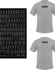 S.E.I 3-Inch Iron-On T-Shirt Letters, Block Letter Flock Heat Transfers, Black