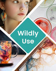 Alcohol Ink for Epoxy Resin – 30 Colors High Concentrated Alcohol-Based Ink, Epoxy Resin Paint Dye Pigment for Resin Petri Dish, Coaster, Painting, Tumbler Cup, Jewelry Making (10Ml Each)