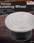® 7” Diameter Sculpting Wheel- Heavy Duty All Metal Construction & Turntable with Ball Bearings