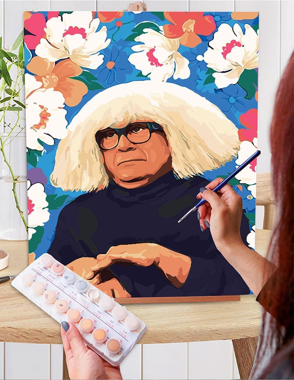 Paint by Numbers for Adults Beginners, DIY Paint by Numbers for Kids Acrylic Paint Drawing Paintwork with Paintbrushes Always Sunny in Philadelphia Merch Fun Wall Decor 16X20Inch