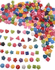 6Mm 100Pcs Mixed Color and Style Mini Buttons for DIY Handmade Craft Art Sewing Doll Cloth Buttons