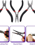 Bead Board for Jewelry Making Bead Tray Beading Supplies Flocked Design Necklace Maker Bracelet Making Trays Measurement Board Handmade DIY Craft Tools Kit with Jewelry Pliers