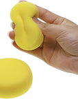 round Sponges 6Pcs 3Inch Yellow Painting Sponges Synthetic Artist Sponges Watercolors Sponges for Art & Craft Pottery Clay Cleaning Ceramics Wall (Round Painting Sponges)