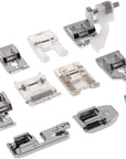 11Pcs Presser Feet, Sewing Machine Kit Household DIY Spare Parts Accessories for Sewing Machine Brother Singer Janome Toyota
